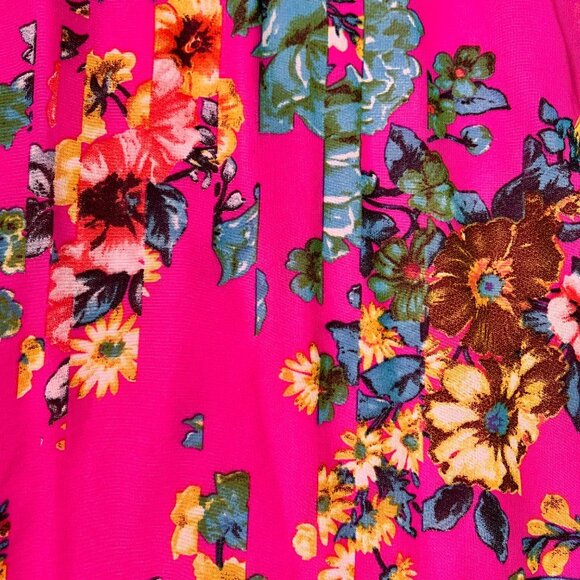 Betsey Johnson Pink Floral Tank Dress Sz 4 - Picture 3 of 12